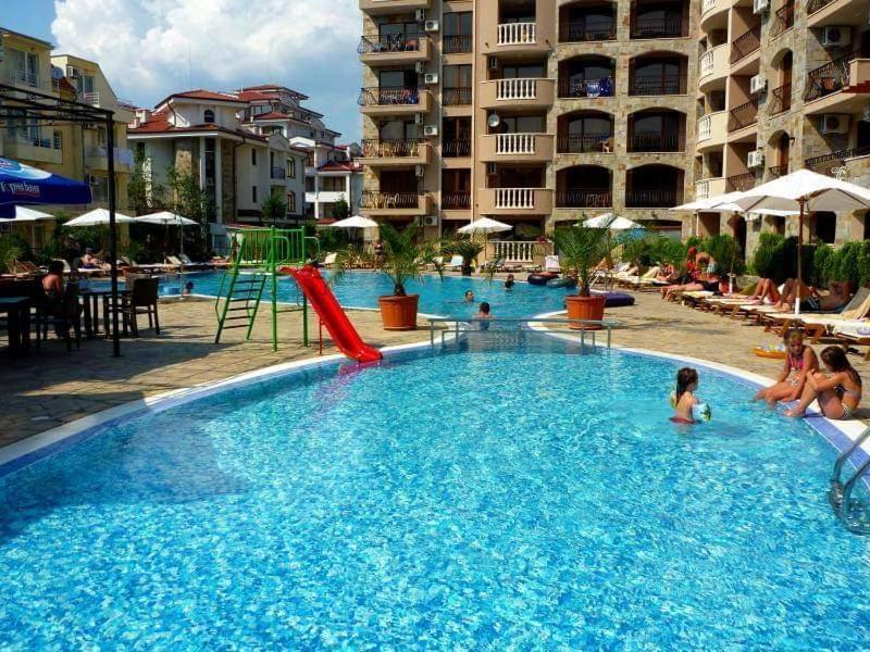 Kalia, Zweizimmer, Zweibalkon, Top-Apartment Sunny Beach Exterior foto